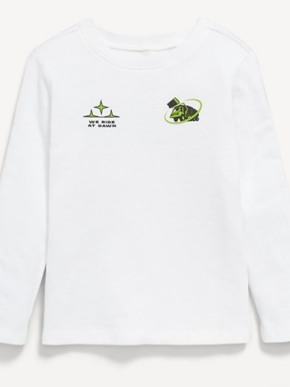 Old Navy Long Sleeve Tee for Toddler Boys "We Ride At Dawn" Size 5T NWT